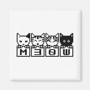 DIE 8-BIT-KATZEN M30 W MAGNET