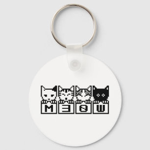 DIE 8-BIT-KATZEN M30 W SCHLÜSSELANHÄNGER