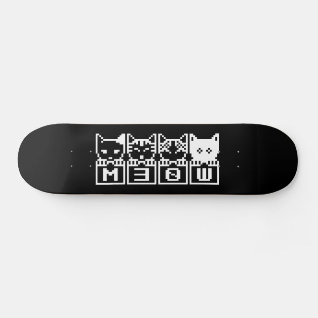 DIE 8-BIT-KATZEN M30 W SKATEBOARD (Horizontal)