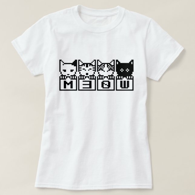 DIE 8-BIT-KATZEN M30 W T-Shirt (Design vorne)