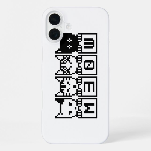 DIE 8-BIT-KATZEN M30W iPhone 16 PLUS HÜLLE (Rückseite)