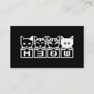 DIE 8-BIT-KATZEN M30W VISITENKARTE