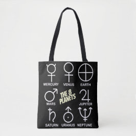 Die 8 Planetensymbole-Tabelle Tasche