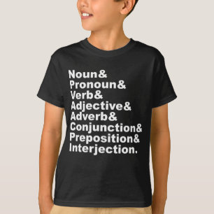 Die 8 Teile der englischen Sprache T-Shirt