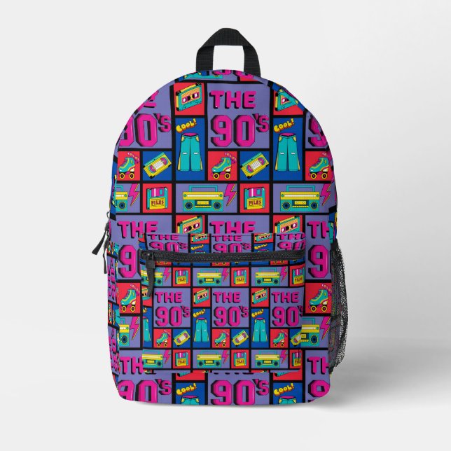 Die 90er bedruckter rucksack (Vorderseite)