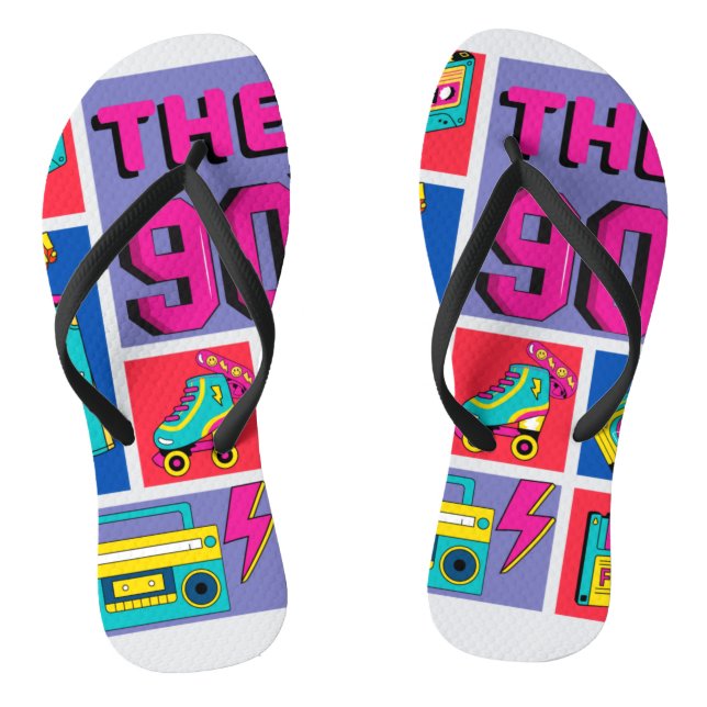 Die 90er flip flops (Fußbett)