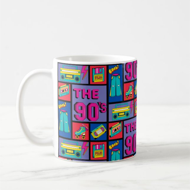 Die 90er Jahre Kaffeetasse (Links)