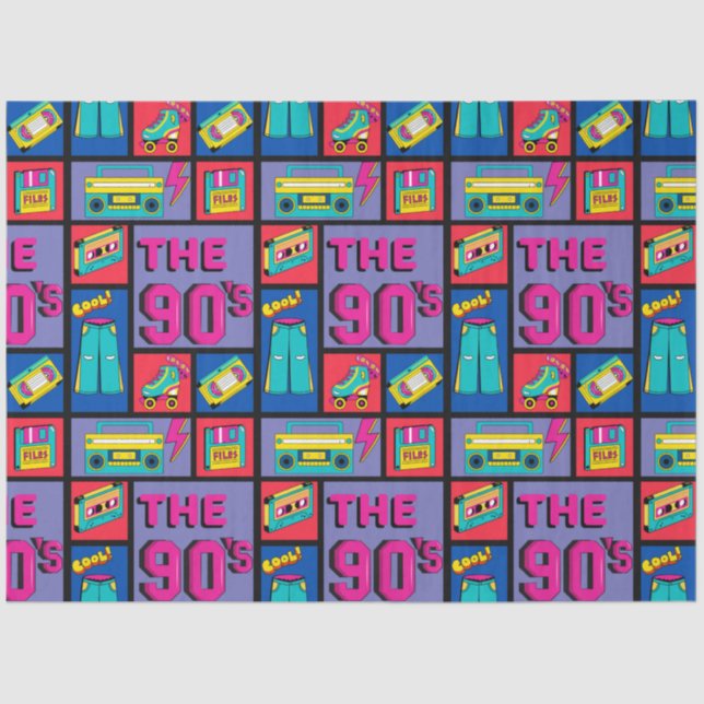 Die 90er Jahre Seidenpapier (Vorderseite)