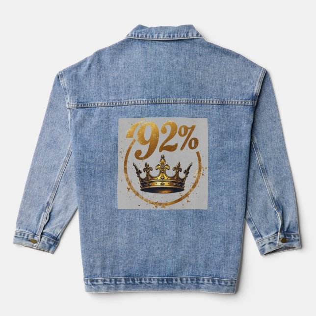 Die 92 % jeansjacke (Rückseite)