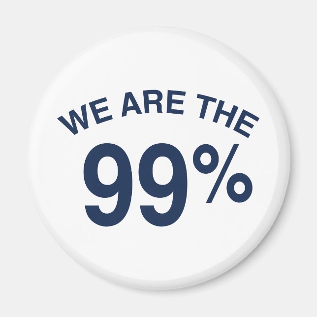 Die 99 % sind wir magnet (Vorne)