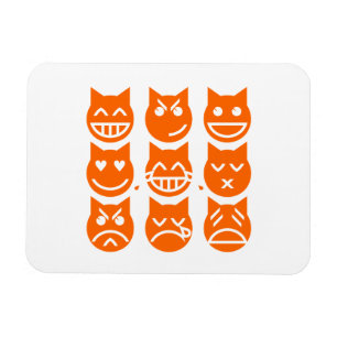 Die 9 Leben der Emoji-Katze Magnet