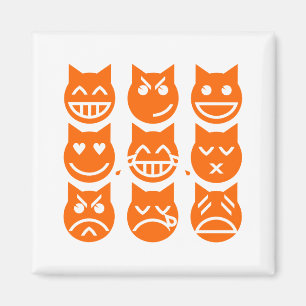 Die 9 Leben der Emoji-Katze Magnet