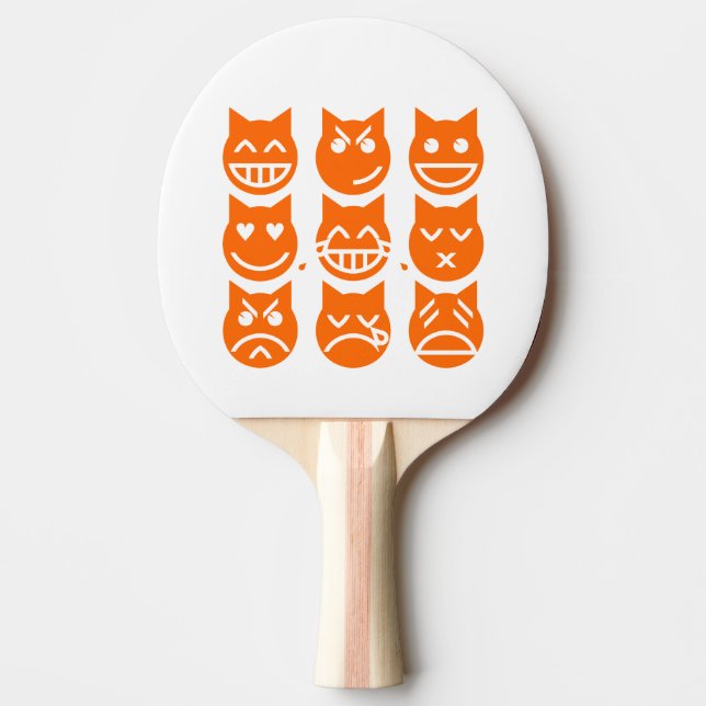 Die 9 Leben der Emoji-Katze Tischtennis Schläger (Vorderseite)