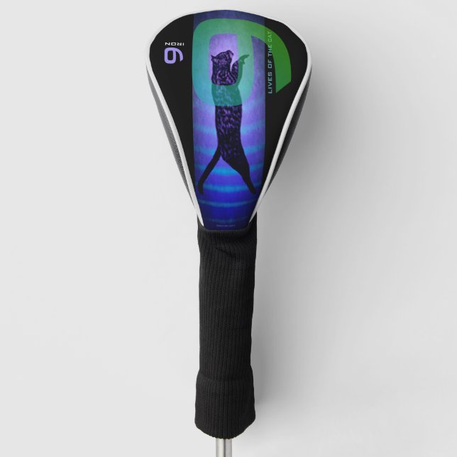 Die 9 Lebenden des Cat Golf Head Cover Golf Headcover (Vorderseite)
