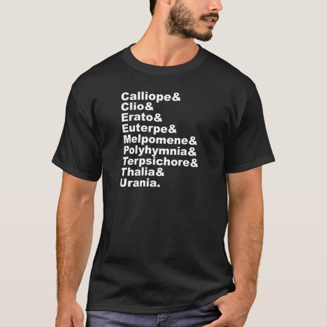 Die 9 Musen, wie durch griechische Mythologie T-Shirt (Vorderseite)