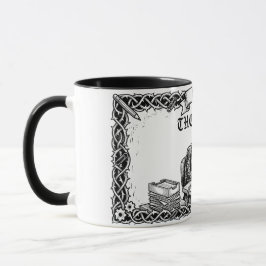 Die 9-to-5-Tarotkarte | Lustiges Firmenskelett  Tasse
