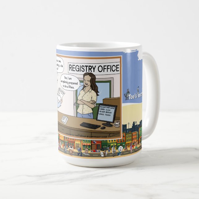 Die A Rhea | Literal Wordplay Humor Classic Kaffeetasse (VorderseiteRechts)