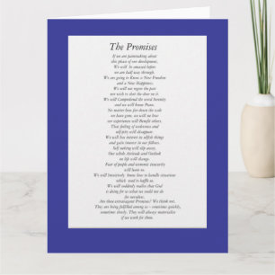 Die AA-Versprechen (Papierblatt) Karte