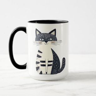 Die Abbildung zeigt ein niedliches Kätzchen. Tasse