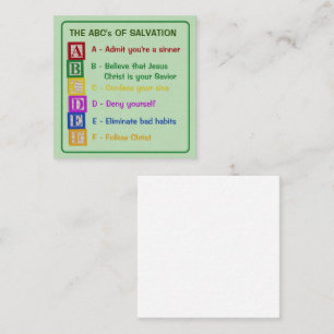 Die ABCs der Rettung Begleitkarte