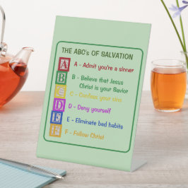 Die ABCs der Rettung Sockelschild