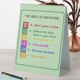 Die ABCs der Rettung Tischaufsteller