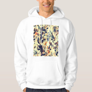 Die Abdrücke der Natur: Blütenfarben Blätter nahtl Hoodie