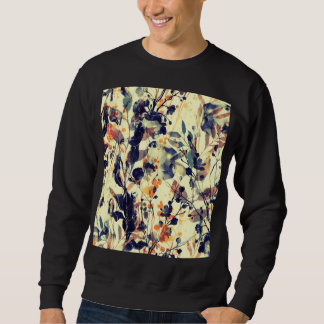 Die Abdrücke der Natur: Blütenfarben Blätter nahtl Sweatshirt