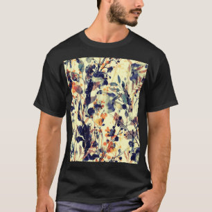 Die Abdrücke der Natur: Blütenfarben Blätter nahtl T-Shirt