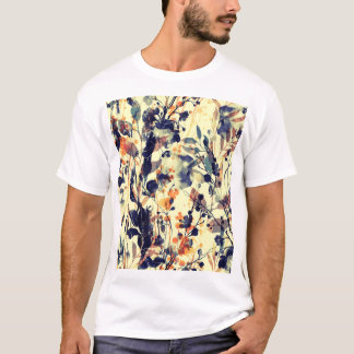 Die Abdrücke der Natur: Blütenfarben Blätter nahtl T-Shirt