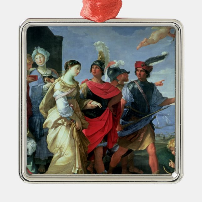 Die Abduktion von Helen, c.1626-31 Ornament Aus Metall (Vorne)