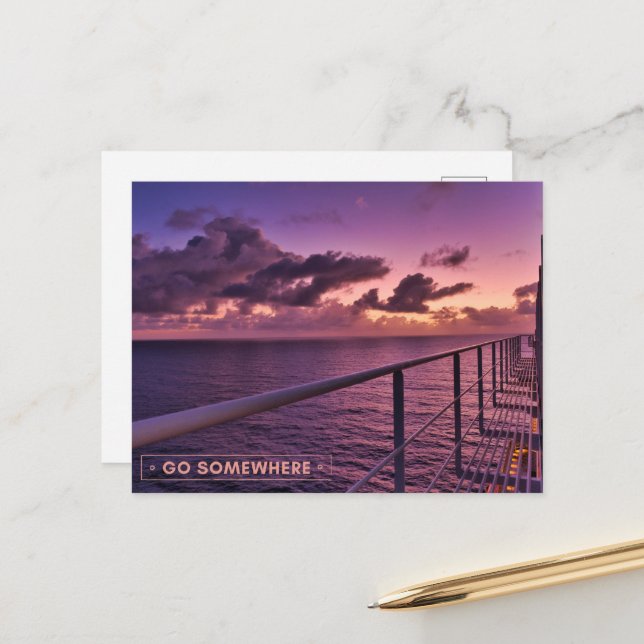 Die Abenteuer des Lebens Postkarte (Vorderseite/Rückseite Beispiel)