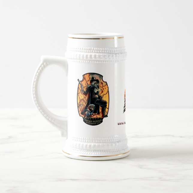 Die Abenteuer von Captain Ehre und Yeoman Lux! Bierglas (Links)