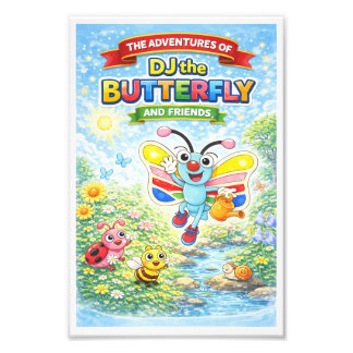 Die Abenteuer von DJ der Schmetterling und Freunde Fotodruck