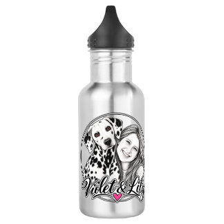 Die Abenteuer von Lily & Violet Edelstahlflasche