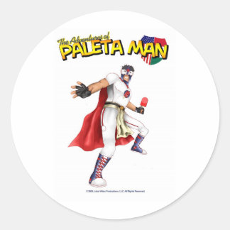 Die Abenteuer von Paleta Man Runder Aufkleber