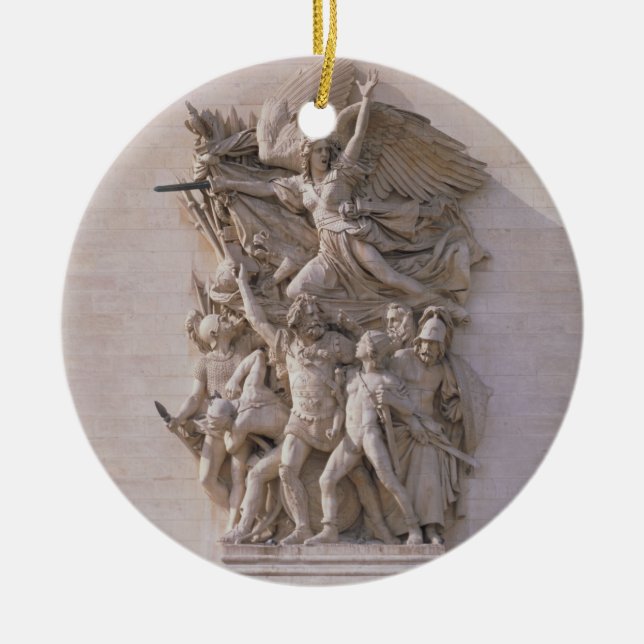 Die Abfahrt der Freiwilligen im Jahre 1792 oder Keramik Ornament (Vorne)