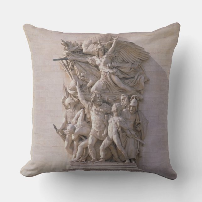 Die Abfahrt der Freiwilligen im Jahre 1792 oder Kissen (Vorderseite)