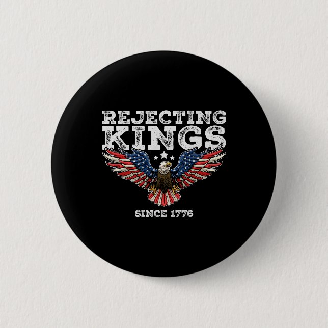 Die Ablehnung von Königen seit 1776 Byld Eagle Pat Button (Vorderseite)