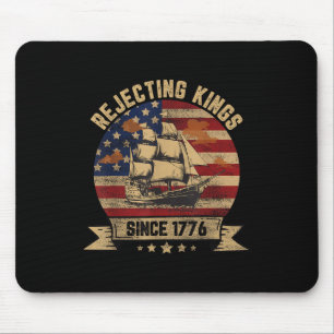 Die Ablehnung von Königen seit 1776 Vintage Patrio Mousepad