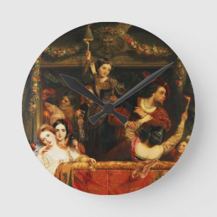 Die Ablenkung des Moccoletti - das letzte Runde Wanduhr