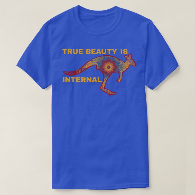 Die Aborigine-Kangaroo Wahre Schönheit T-Shirt (Design vorne)