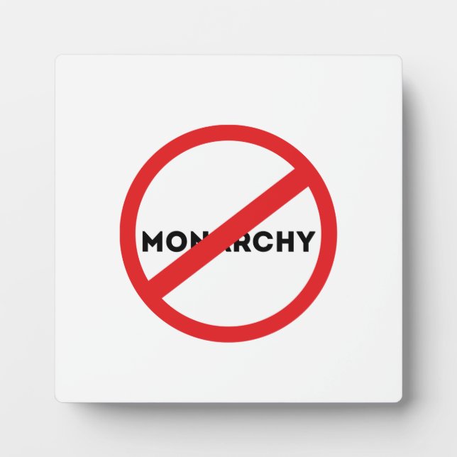 Die Abschaffung der Monarchie Fotoplatte (Vorderseite)