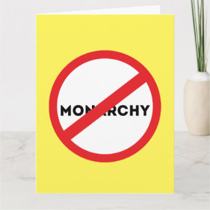 Die Abschaffung der Monarchie Karte