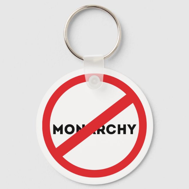 Die Abschaffung der Monarchie Schlüsselanhänger (Vorderseite)