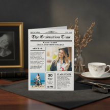 Die Abschluss News! Druckfähige Zeitung Keepake