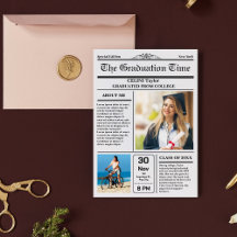 Die Abschlussnachrichten! Druckbare Zeitungsandenk