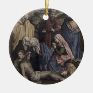 Die Absetzung (Öl auf Leinwand) Keramikornament
