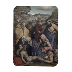 Die Absetzung (Öl auf Leinwand) Magnet