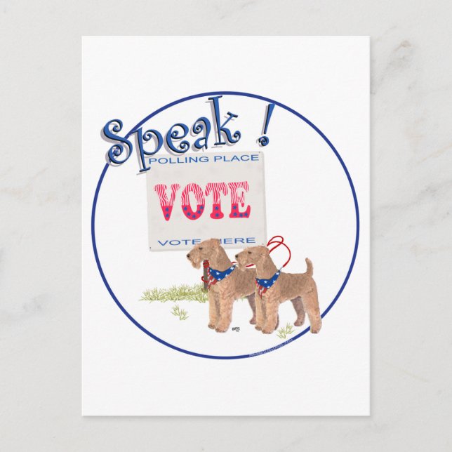 Die Abstimmung beenden Postkarte (Vorderseite)